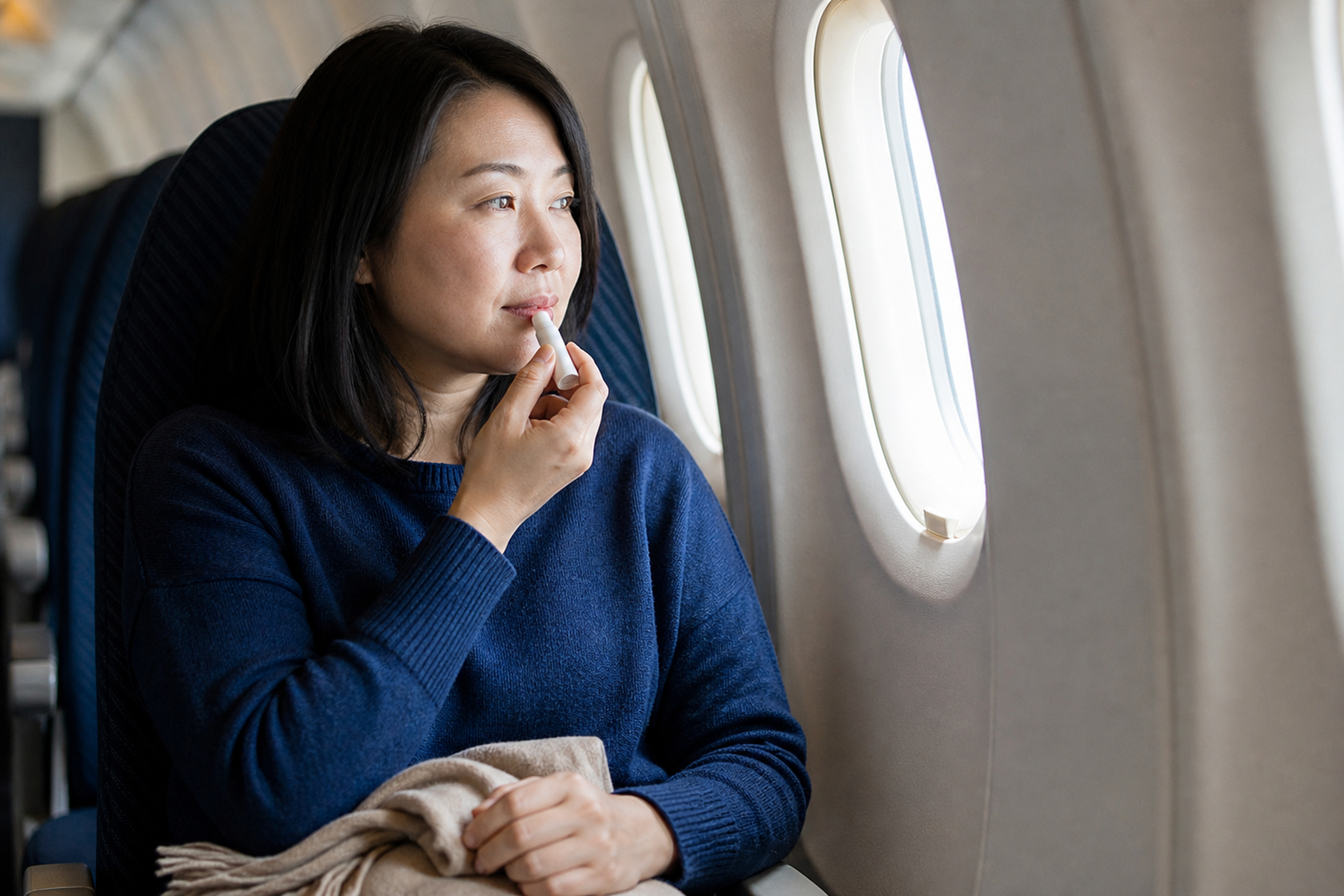 飛行機の機内乾燥対策！持ち込めるおすすめ保湿グッズとケア法